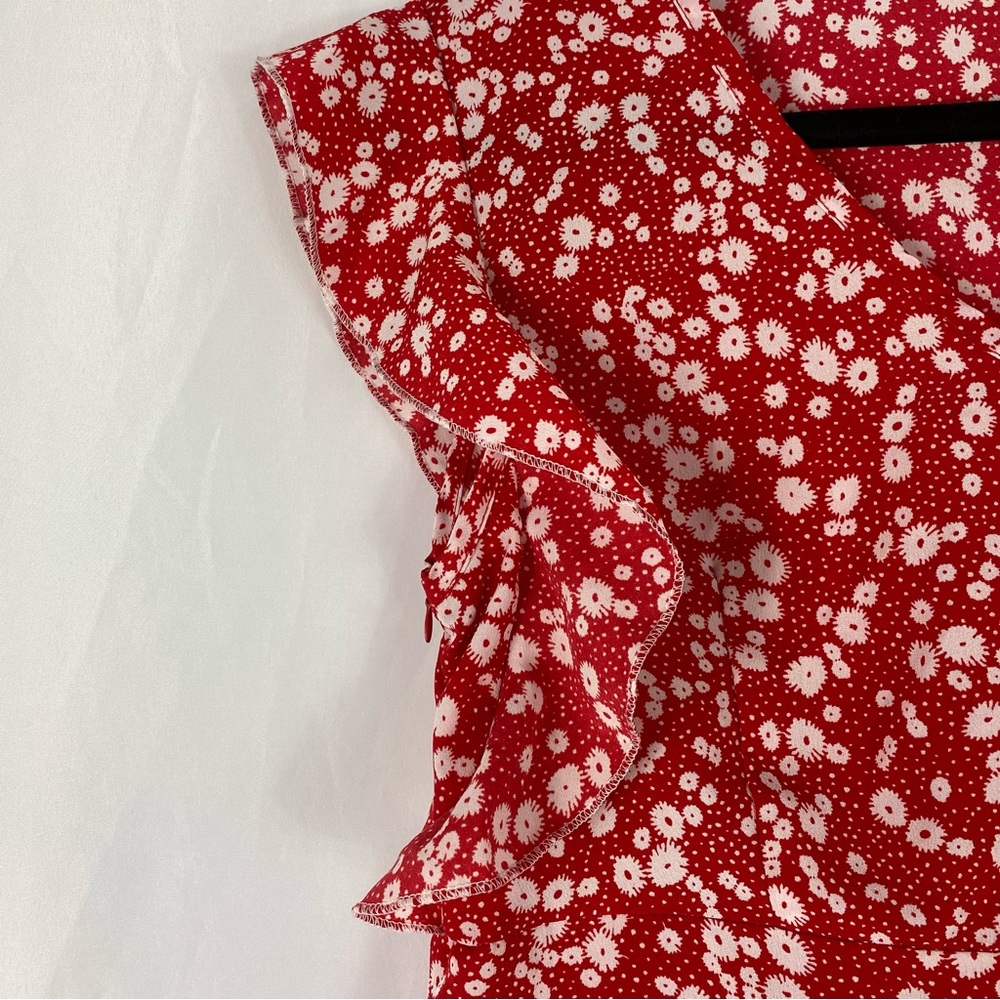 Womens Mini Ruffle Dress Size L - Picture 5 of 9